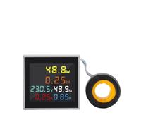 6IN1 Digital Display Voltmeter Ammeter Current Voltage Frequency Meter AC monitor 100A KWH Signal Light lndicator 22MM AUOQKQUT(AC 50-300V)
