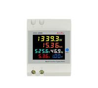 6IN1 Din Rail AC Monitor 110V 220V 380V 100A Voltage Current Power