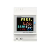 6IN1 din Rail AC Monitor 110V 220V 380V 100A Voltage Current Power Factor Active KWH Electric Energy Frequency Meter Volt AMP