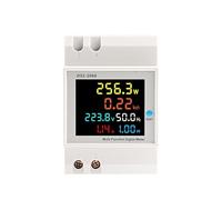 6in1 Din Rail AC monitor 110V 220V 380V 100A Voltage Current Power Factor Active KWH Frequency Meter EKD52