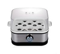 6in1 Egg Boiler with Stainless Steel Construction and Auto Off Feature, Boils, Poaches, Scrambles, Steams, Omelet Maker for Up to 6 Eggs, Dishwasher Safe Parts for Easy Cleaning