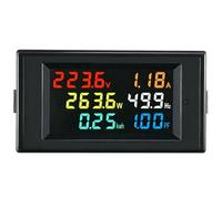 6IN1 Panel Meter Voltmeter Ammeter Multi-Function Digital Display D69-2058 Energy Power Factor Meter 1Pcs(AC200-450V)