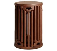 6in1 Solid Wood Stackable Stool MultiFunctal Round Side TableNesting Stool SpaceSaving Design 300kg LoadBearing Ideal for Living Room Dining Room & Bedroom