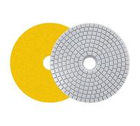 (6inch 150mm,100Grit)1 Piece Diamond Polishing Pad, 150mm 100 Grit Hook and Loop Sanding Disc for Grinder and Polisher, for Stone Polishing and Tile Surface Grinding