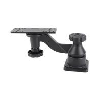 6Inch Aluminum Alloy Fish Finder Mount, Reinforced Horizontal Swing Arm Marine Electronic Mount, Base Bent Swing Arm Bracket for Fish Finders Chartplotters
