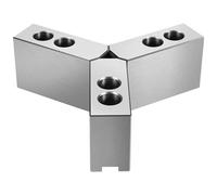 6inch High-Precision Hydraulic 3-Jaw Chuck Soft Jaws - 0.01mm Accuracy, Milling Compatibility | for Metalworking/CNC/Manufacturing Environments(80mm)