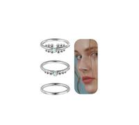 6ixGosh 16G/18G/20G Nose Rings Hoops 316L Surgical Steel Opalite Nose Rings for Women Septum Rings Cartilage Hoop Earrings Hinge Huggie Helix Tragus Conch Earlobe Nostril Piercing Jewelry, Stainless