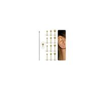 6ixGosh 16G/18G Labret Tragus Studs Surgical Steel Conch Monroe Medusa Lip Helix Cartilage Earrings Studs for Women Men, Internal Thread Nose Stud Piercing Jewelry, Stainless Steel, no gemstone
