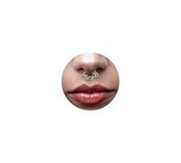 6ixGosh 16G Septum Ring Dainty Nose Rings Hoops 316L Surgical Steel Clicker Daith Hinged Piercing Jewelry, 10MM, Stainless Steel, cubic zirconia