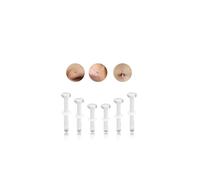 6ixGosh 3Pair 14G 16G 18G Glass Piercing Retainers for Eyebrow Rook Cartilage Nose Piercing Jewelry Clear Curved Belly Button Ring Glass Barbell Conch Daith Tragus Tongue Retainer, Glass, no gemstone