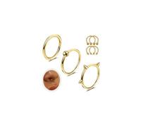 6ixGosh 7PCS 16G Nose Rings Hoops Surgical Steel Hinged Clicker Segment Septum Nose Rings Piercing Horseshoe Hoop Cartilage Conch Earring Helix Tragus Daith Eyebrow Lip Piercing Ring, 8MM 10MM