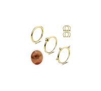 6ixGosh 7PCS 16G Nose Rings Hoops Surgical Steel Hinged Clicker Segment Septum Nose Rings Piercing Horseshoe Hoop Cartilage Conch Earring Helix Tragus Daith Eyebrow Lip Piercing Ring, 8MM 10MM