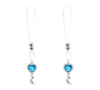 6ixGosh Non Piercing Body Ring Bells Handmade Body Noose Adjustable Cute Fake Body Piercing Jewelry, Silicone, cubic-zirconia