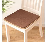 6k Solid Color Dining Chair Cushs 40x40cm Kitchen Seat Pa IndoorOutdoor Use Soft Two Material Design Va Colors Available (Coffee)