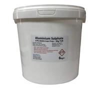 6kg Tub of Aluminium Sulphate Al2(S04)3 Iron Free - Mordant/Purifier/PH reducer