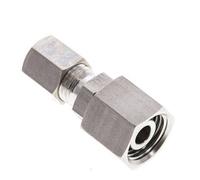 6L & 10L Stainless Steel Straight Compression Fitting with Swivel 315 bar FKM O-ring Sealing Cone ISO 8434-1