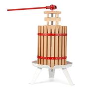 6L/12L/18L Fruit Wine Press with Steel Legs Manual Juice Maker, Cider & Olive Grape Vegetables Press for Kitchen Home, Ergonomic T-Handle & Stable Base