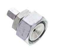 6L & 28L Zink plated Steel Straight Cutting Fitting with Swivel 160 bar NBR O-ring Sealing Cone ISO 8434-1