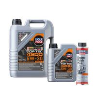 6L 5W30 Liqui Moly Top Tec 4200 Bmw Ll Porsche 8973 + Engine Flush Plus - 300Ml
