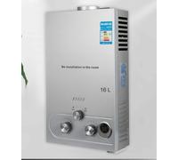 6L/8L/10L/12L/16L/18L LPG Propane Gas Tankless Instant Water Heater - Energy-Efficient On-Demand Hot Water System for Home, RV, and Outdoor Use - Compact, Easy to Install (Silver, 16 litres)