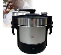 6L Automatic Swallow Food Maker,1000W Electric Pounded Yam Machine with Timeable,Cooking and Pounding, Swallow Maker Food Processor,for Fufu, Amala, Banku, Serve 5-6People