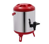 6L Hot Water Dispenser with Faucet, Stainless Steel Insulated Beverage Dispenser for Hot Water and Beverage. (Red)