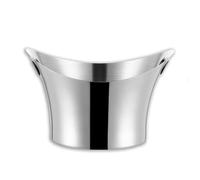 6L Large Capacity Stainless Steel Champagne Basin, Ingot Shape Champagne Ice Bucket, Keeps Cold for Up To 6h At Room Temperature (22°C), for Parties, Beer and Beverage