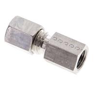 6L & M10x1 Stainless Steel Straight Compression Fitting with Female Threads 315 bar ISO 8434-1