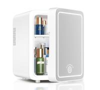 6L Mini Fridge, Makeup Fridge With Dimmable LED Light Mirror, Thermoelectric Cooler and Warmer Compact Refrigerators, Portable Small Refrigerator for Skincare, Food, Bedroom, Office and Car (Color :