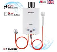 6L Portable Tankless Gas Water Heater LPG Propane Boiler Outdoor Camping Shower [EEK: A+]