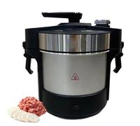 6L Pounded Yam Machine, 1000W Electric Automatic Food Maker with Timable Function, Stainless Steel, Cooking & Pounding Dual Mode, Serving 5-6 People, for Home Cooking