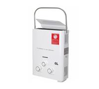 6L Propane Gas LPG Tankless Water Heater 12KW Stainless Steel Instant Hot Water Heater for Outdoor Camping with Shower Head Kit