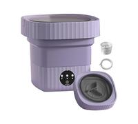 6L Washer with Drain Basket Foldable Washing Machine for Apartment Dorm Trave for Deep Cleaning Underwear A EU Plug