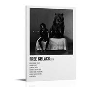 6lack Free 6lack AlbumPainting Art Poster Canvas Art Wall Decoration Home Bedroom Aesthetics Painter Living Deco Strong Wall Painting Room DecoratedFrame-style24x36inch(60x90cm)