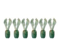 6lots Realistic Salting Fishing Lures Natural Swimming Action Light Weight For Basses Perches Angling Scented Floating Lures