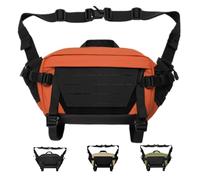 6LTactical Sling Backpack, Anti-wear Military Waist Bag Waterproof Crossbody Bag with Concealed Pocket for Hunting Fishing Hiking(Orange)