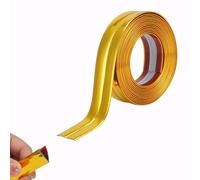 6M/20FT Flexible Corner Angle Trim, Peel and Stick Wall Molding Trim, Inside & Outside Corner Trim, Self Adhesive Wall Corner Guard Edge Protector for Windows, Tables & Corners (4CM, Bright Gold)
