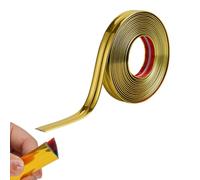 6M/20FT Flexible Corner Angle Trim, Peel and Stick Wall Molding Trim, Inside & Outside Corner Trim, Self Adhesive Wall Corner Guard Edge Protector for Windows, Tables & Corners (2CM, Bright Gold)