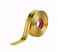 6M/20FT Flexible Corner Angle Trim, Peel and Stick Wall Molding Trim, Inside & Outside Corner Trim, Self Adhesive Wall Corner Guard Edge Protector for Windows, Tables & Corners (3CM, Bright Gold)