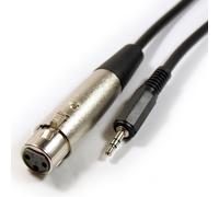 6m 3.5mm Jack Plug to 3 Pin XLR Female Cable Lead Laptop Microphone Audio Record