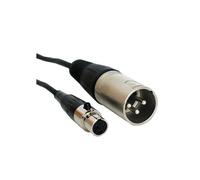 6m 3 Pin XLR Male to Mini XLR Female Microphone Cable Plug Socket Headset Lead