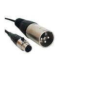 6m 3 Pin XLR Male to Mini XLR Female Microphone Cable - Plug Socket - Headset Lead - Loops