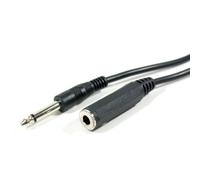 6m 6.35mm 1/4" Mono Plug to Jack Socket Extension Cable Guitar Headphone Lead