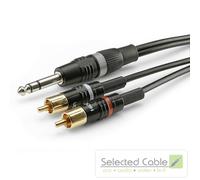6m 6.3mm Jack to RCA Y-Adapter Cable Patch Cable SOMMER CABLE Basic+ HICON