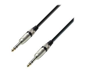 6m Adam Hall Audio Cable 6.3mm Male Stereo Jack to 6.3mm Male Stereo J
