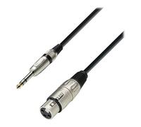 6m Adam Hall Audio Cable Female XLR to Male Stereo Jack
