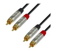 6m Adam Hall REAN Audio Cable 2x Male RCA Phono to 2x Male RCA Phono