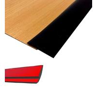 6M Black Carpet Trim Self Adhesive PVC Laminate Floor Door Doorway Transition Threshold Strip Tile Edgings Rubber Flooring Edge Strip(Cover Height Within 5mm)