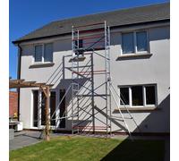 Home Master DIY Scaffold Tower | Aluminium at-Home Scaffolding | 150kg Load Capacity, Quick Assembly, Trapdoor Platform | 6m