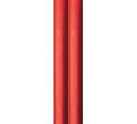6m Foil Effect Gift Wrapping Paper with Cutting Guide - 2 x 3m Roll's (Red)